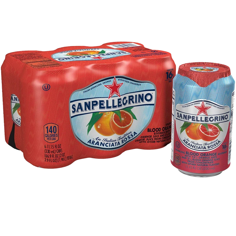 Craft San Pellegrino Sparkling Fruit Beverages Aranciata Rossa-Blood Orange
