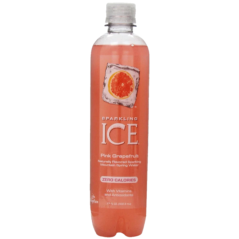 Craft Sparkling Ice Spring Water Pink Grapefruit 17-Ounce Bottles