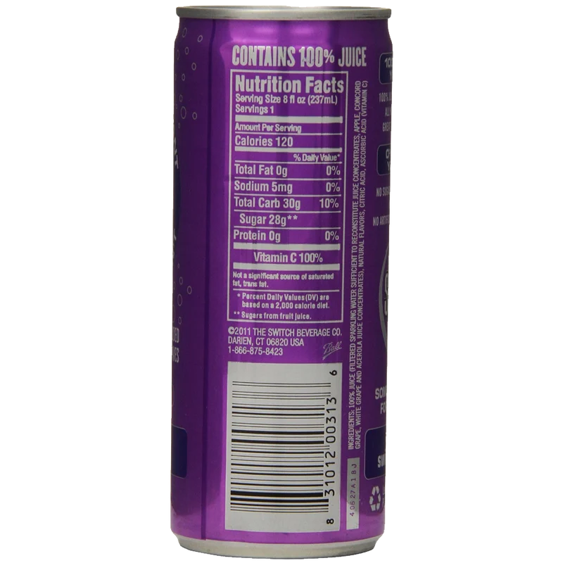 Craft The Switch Sparkling Juice Variety Pack 8-Ounce Cans
