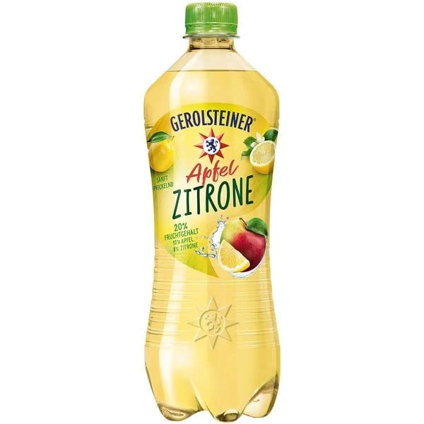 Gerolsteiner Frucht Apfel + Zitrone 6×0,75L EINWEG