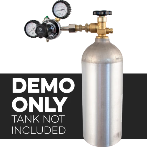 CO2 Regulator to Nitrogen or Argon Tank Adapter | CGA320 male thread by CGA580 male thread