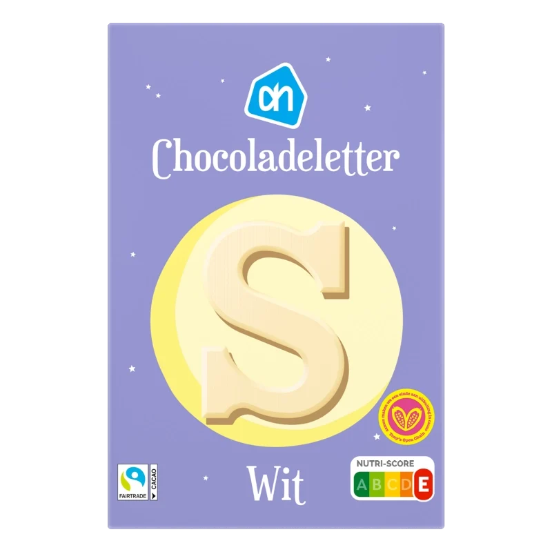 Chocoladeletter wit