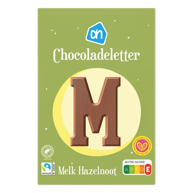 Chocoladeletter melk-hazelnoot