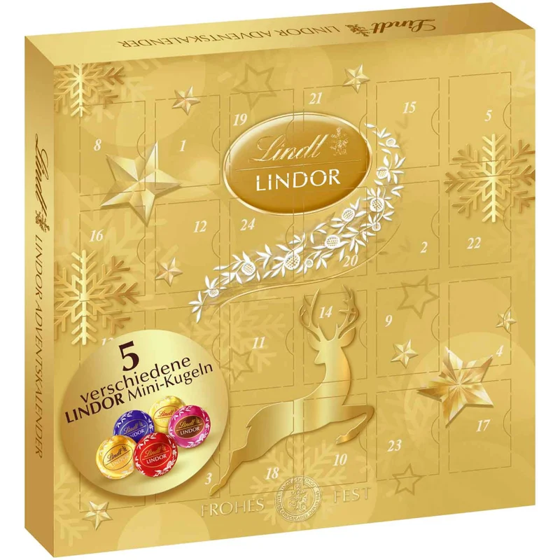 Lindt Lindor Gold Mini Adventskalender 109g / 3.84oz