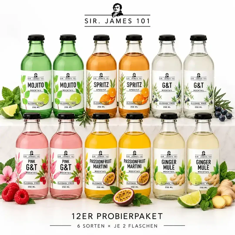 Sir. James 101 - 12er Paket "Cocktails for everyone" - alkoholfreie Cocktails