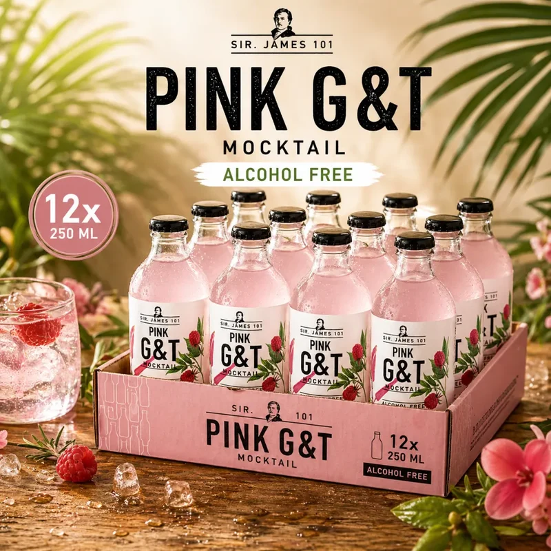 Sir. James 101 - Pink Tonic alkoholfrei - alkoholfreier Cocktail