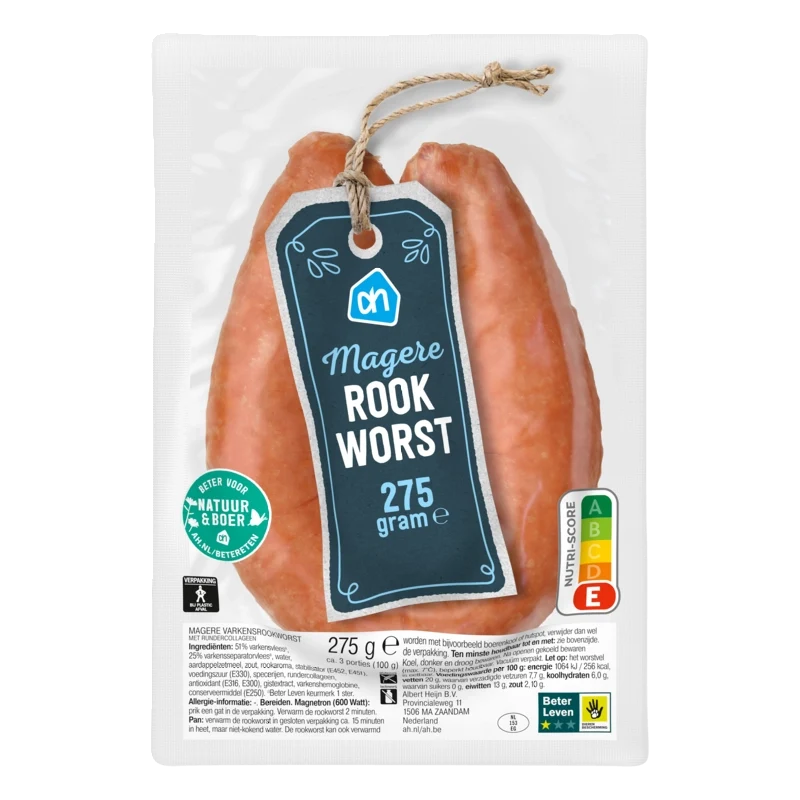Rookworst mager