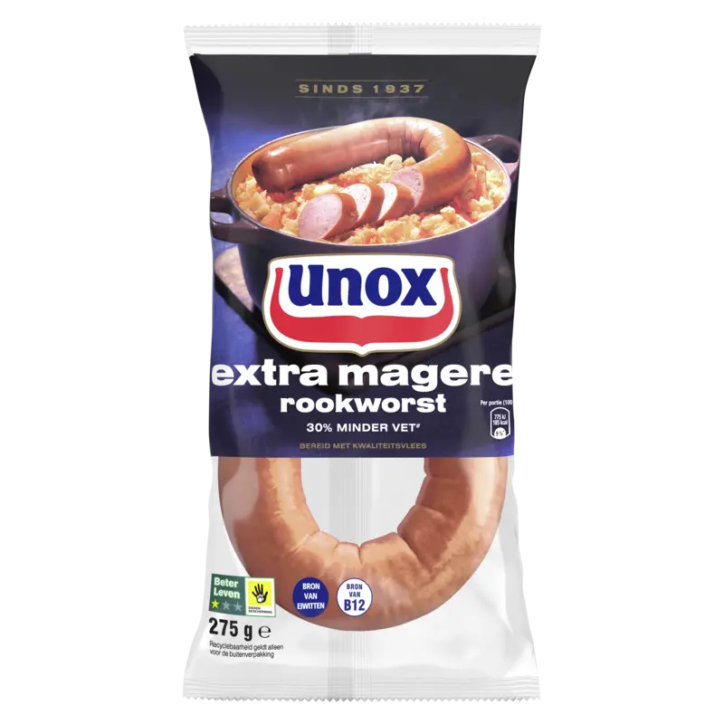 Unox Extra magere rookworst