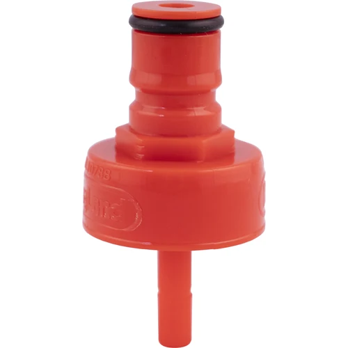 Carbonation and Line Cleaning Ball Lock Quick Disconnect (QD) Cap - Red Plastic
