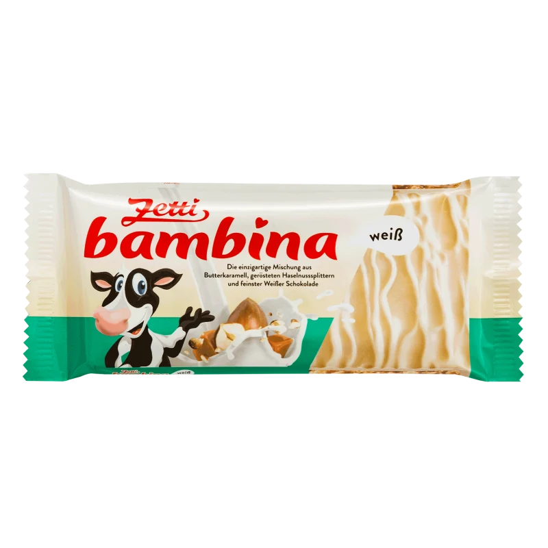 Zetti bambina Weiße Schokoladen Tafel 100g / 3.53oz