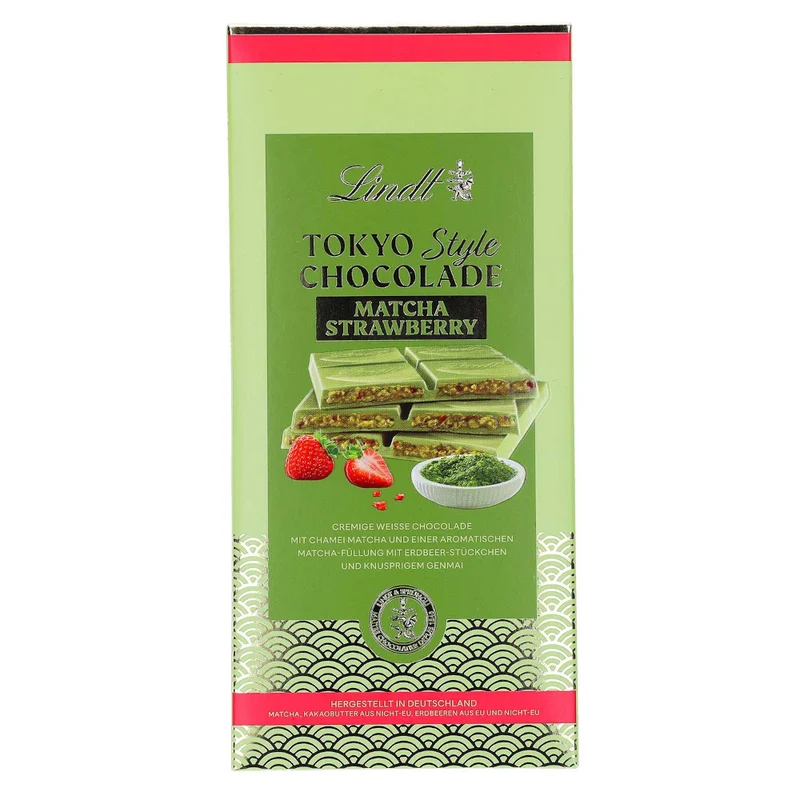 Lindt Tokyo Style Matcha-Strawberry Schokoladen Tafel 145g / 5.11oz