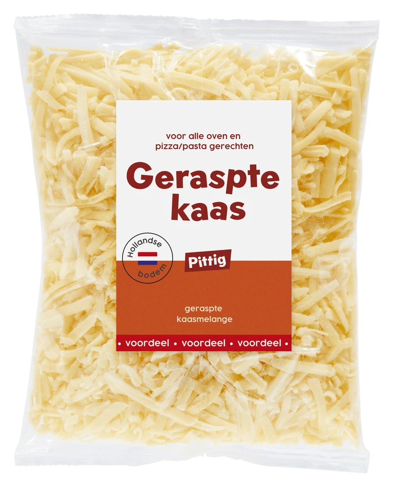Neutraal Gouda Geraspte kaas pittig