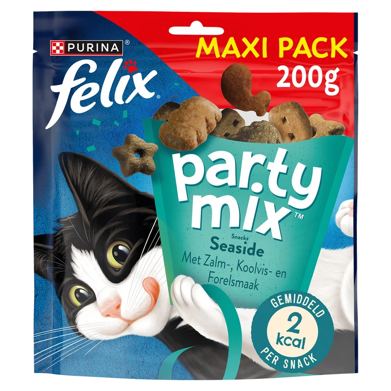 Felix Party Mix Seaside kattensnacks zalm