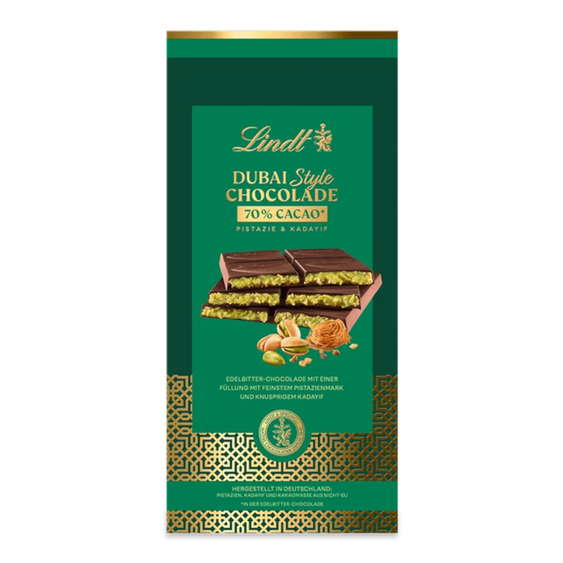Lindt Dubai Style Schokoladen Tafel Dunkel 150g / 5.29oz