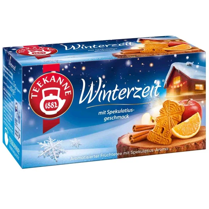 Teekanne Winterzeit Früchtetee mit Spekulatiusgeschmack 20 Teebeutel