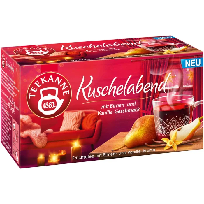 Teekanne Kuschelabend Früchtetee 18 Teebeutel