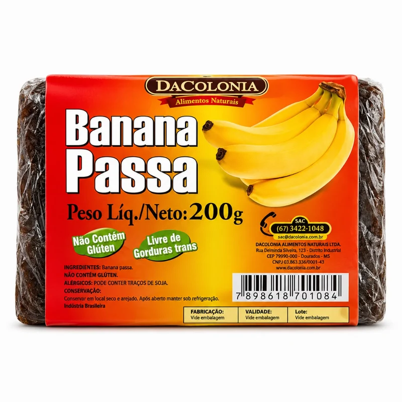 Da Colônia – Banana Passa (Dried Banana) 200gm