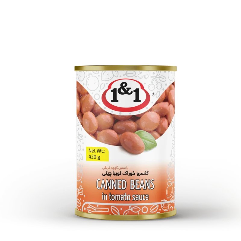 1 & 1 - Beans In Tomato Sauce (Canned) 430gm