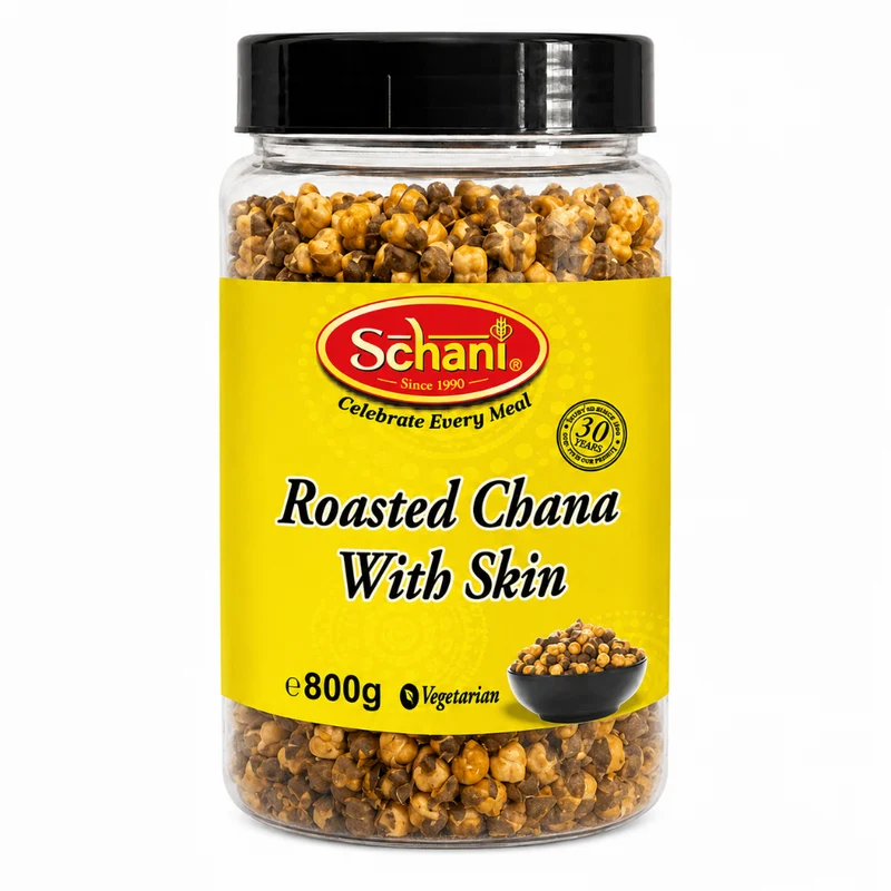 Schani Roasted Chana With Skin (Jar) 800gm