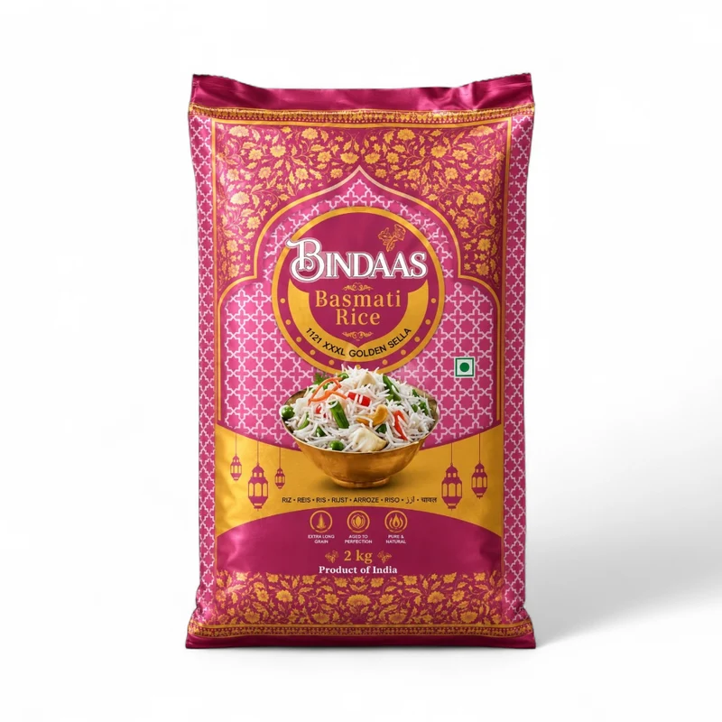 Bindaas Basmati Rice - Royale (Golden Sella) 2kg