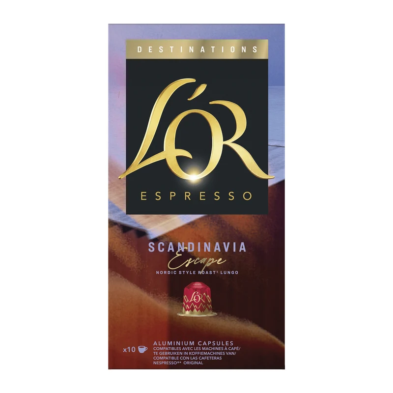 L'Or Destinations scandinavia koffiecups