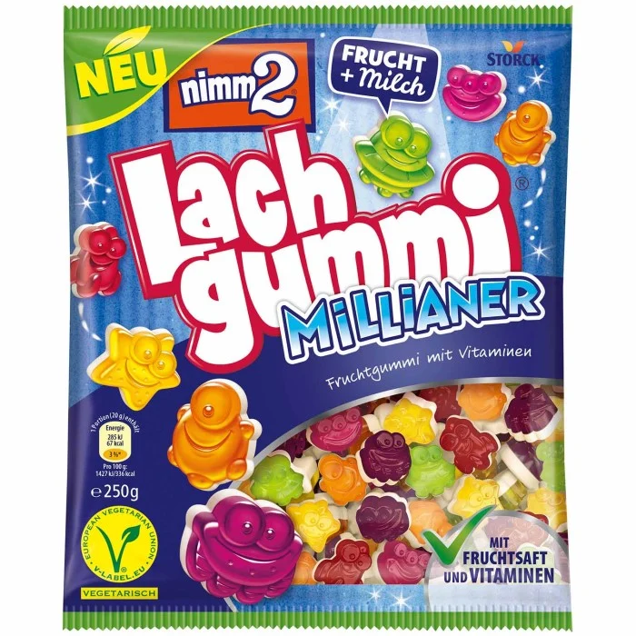 Storck nimm2 Lachgummi Millianer Frucht & Milch 250g / 8.81 oz