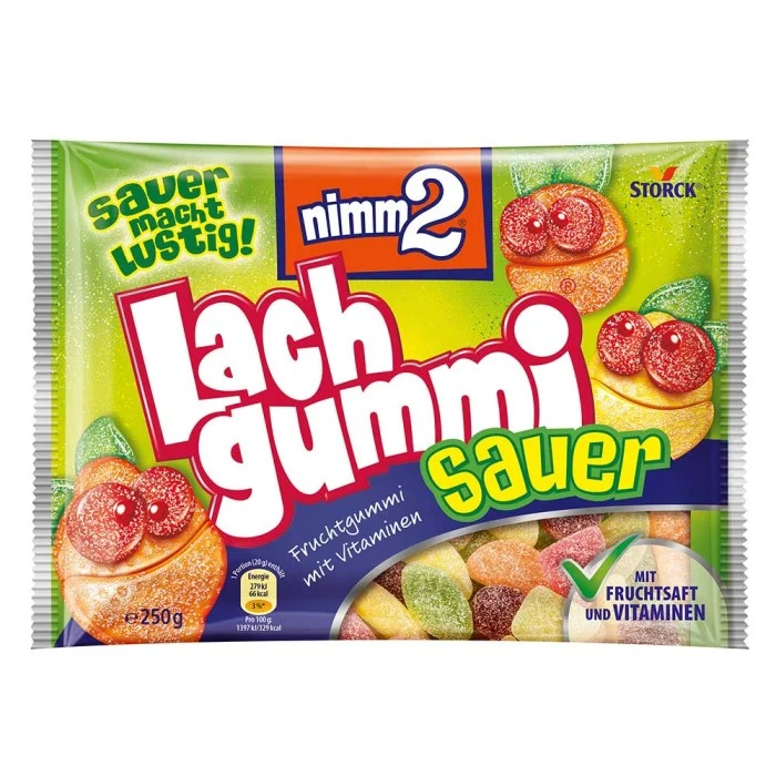 Storck nimm2 Lachgummi Sauer 250g / 8.81 oz