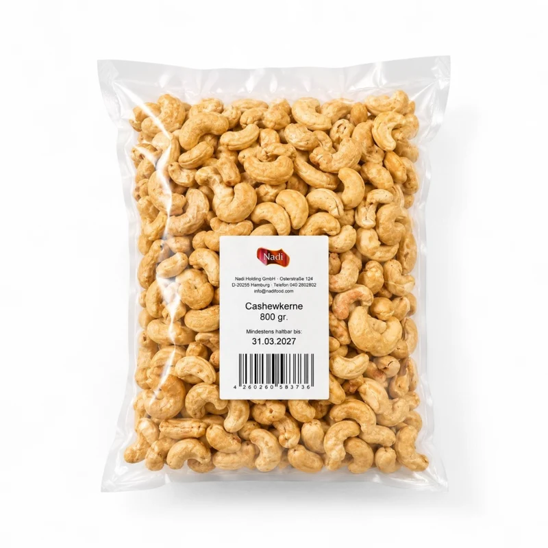 Nadi - Cashewkerne 800gm (BBE: 31.03.2027)