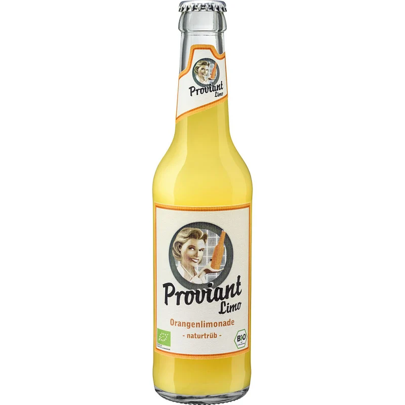 Proviant Orangenlimo naturtrüb Bio 24x 0,33 Liter (MEHRWEG)
