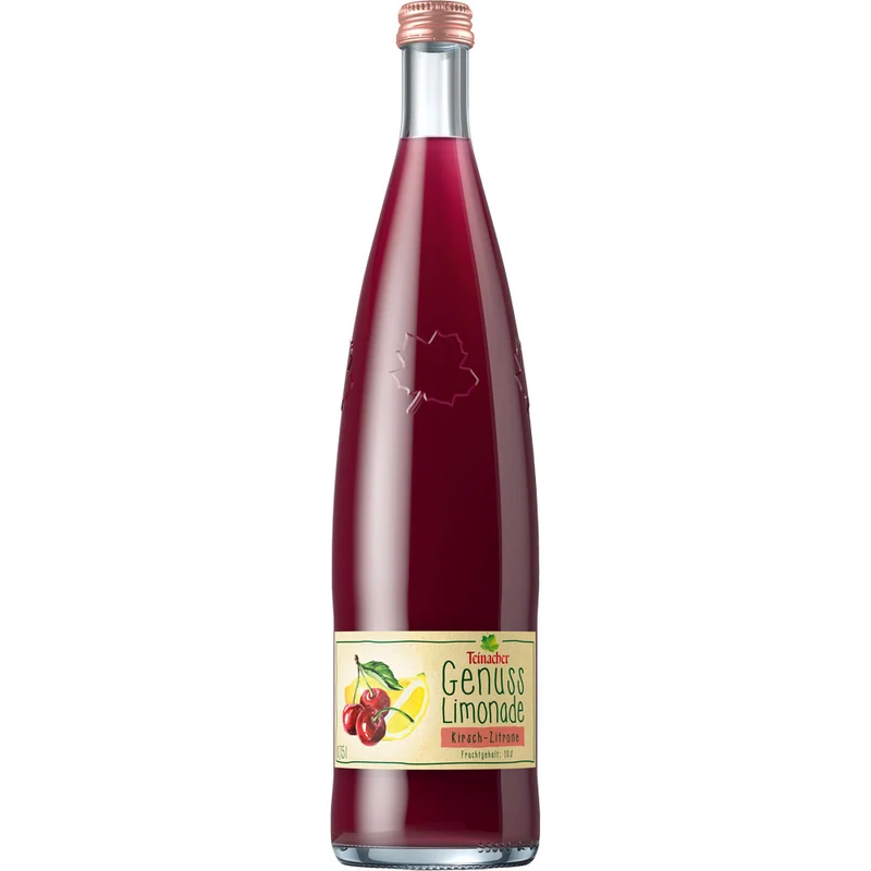 Teinacher Genuss-Limonade Kirsch-Zitrone 12x 0,75 Liter (MEHRWEG)