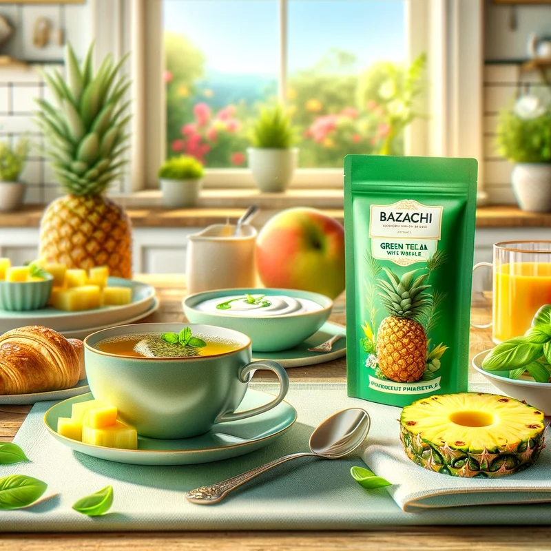 Dogadan Green Tea with a Pineapple Mixture (Ananasli Yesil Cay), 20 Tea Bags