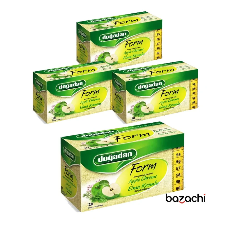 Dogadan Form Apple Chrome Tea (Elma Kromlu) Cay, 20 Tea Bags