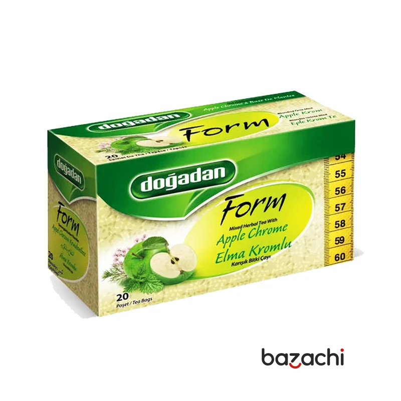 Dogadan Form Apple Chrome Tea (Elma Kromlu) Cay, 20 Tea Bags
