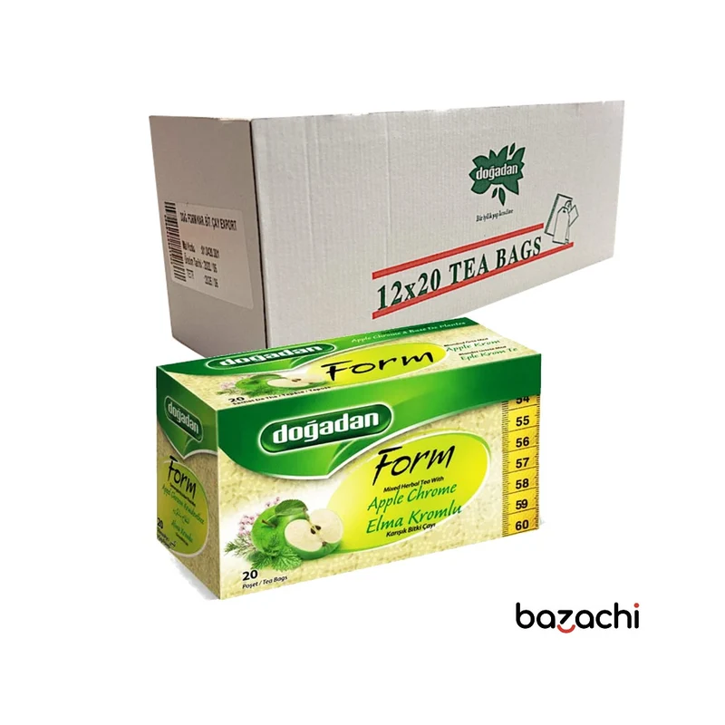 Dogadan Form Apple Chrome Tea (Elma Kromlu) Cay, 20 Tea Bags