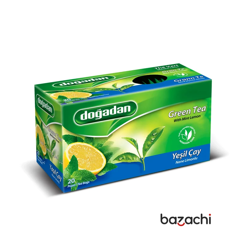 Dogadan Green Tea with Mint and Lemon 20 Tea Bags