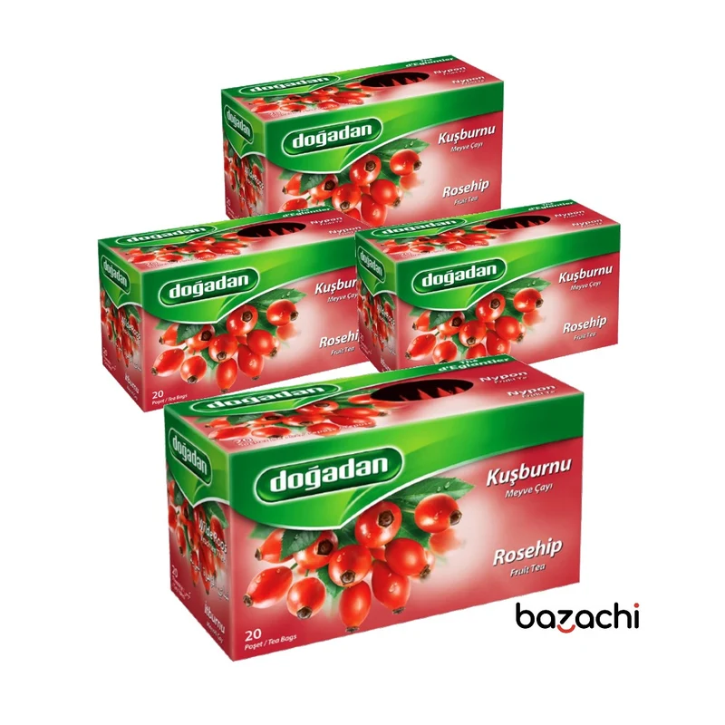 Dogadan Rosehip Tea (Kusburnu Cayi), 20 Tea Bags