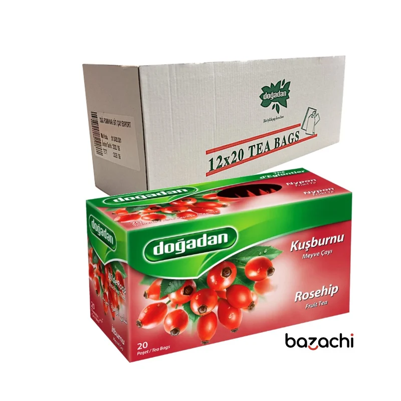 Dogadan Rosehip Tea (Kusburnu Cayi), 20 Tea Bags