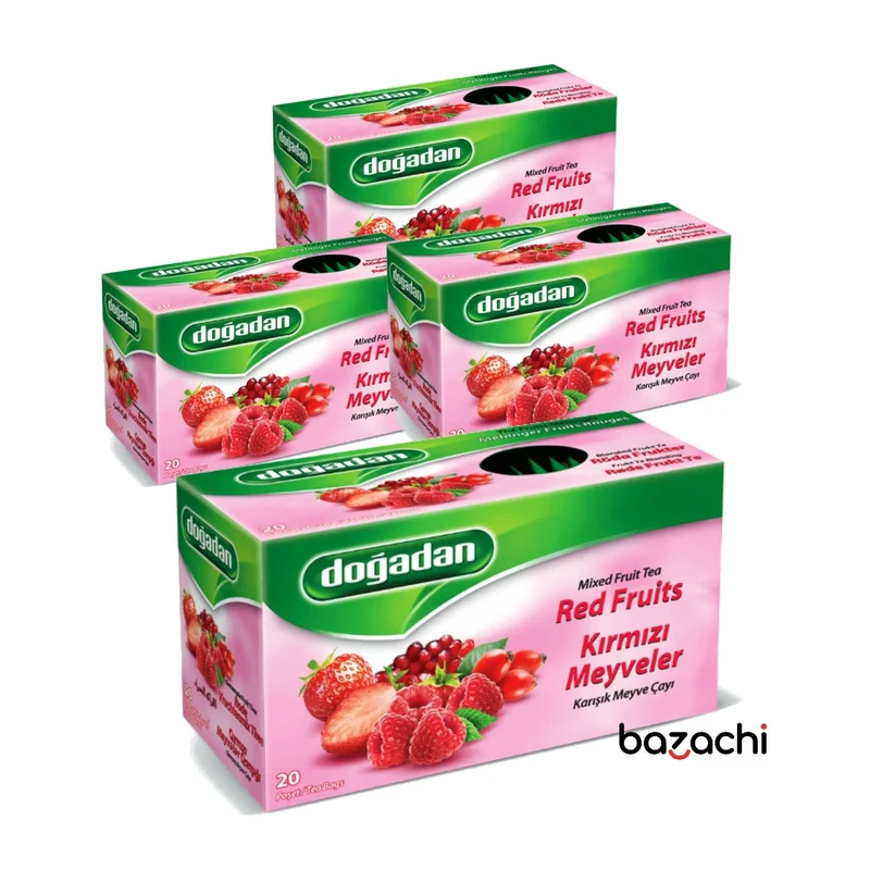 Dogadan Red Fruits Tea (Kirmizi Meyveler Cayi), 20 Tea Bags