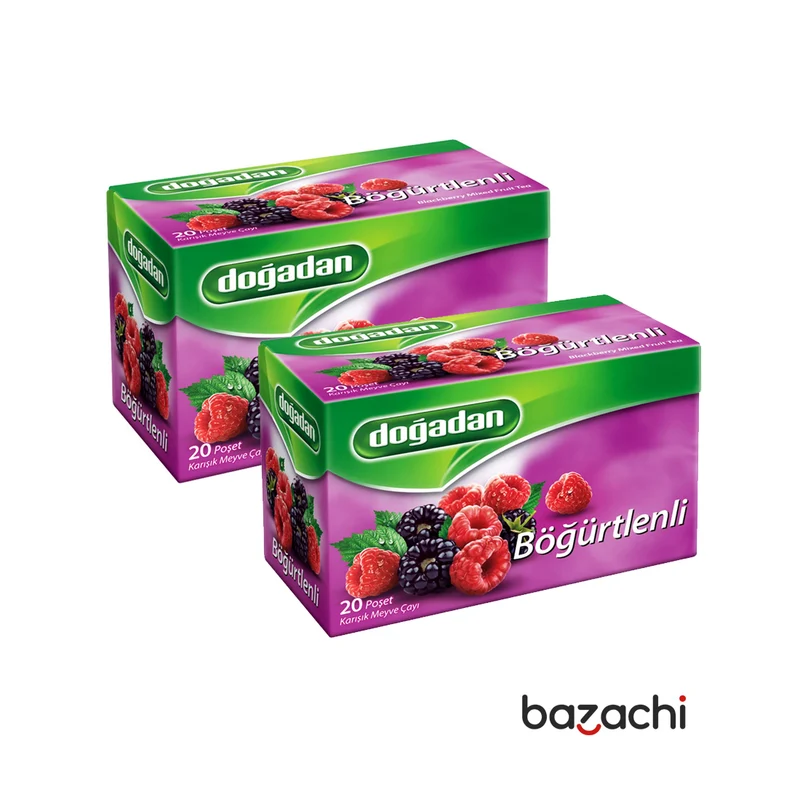Dogadan Blackberry Mixed Fruit Tea (Bogurtlen Cay) 20 Tea Bags