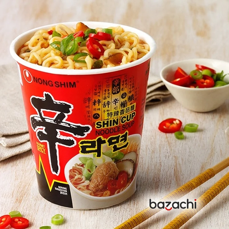 Nongshim Hot & Spicy Shin Cup Noodles, 68g