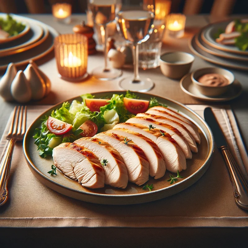 Fully Cooked Roasted Halal Chicken Breast, 1.62kg