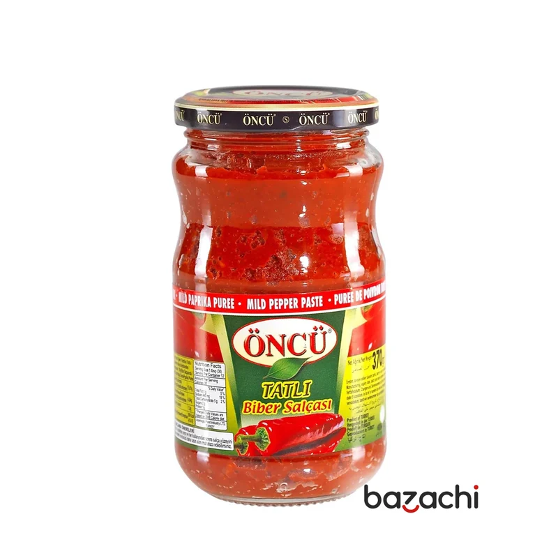 Oncu Traditional and Natural Mild Pepper Paste (Tatli Biber Salcasi ), 370g