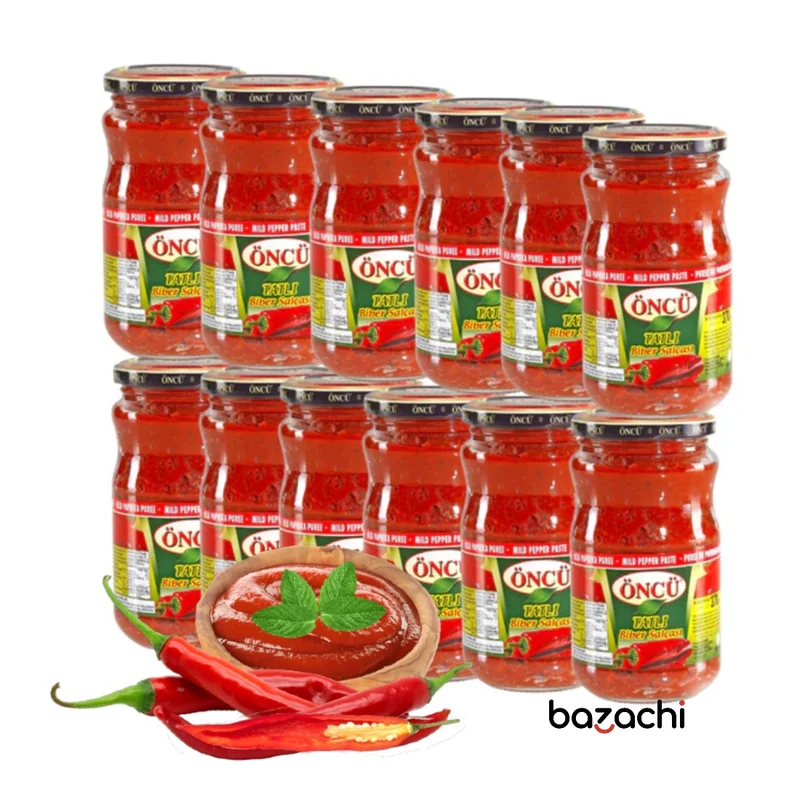 Oncu Traditional and Natural Mild Pepper Paste (Tatli Biber Salcasi ), 370g