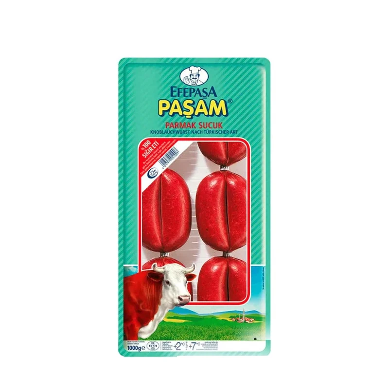 Efepasa Beef Sausage 100% ( Parmak Sucuk ), 1kg