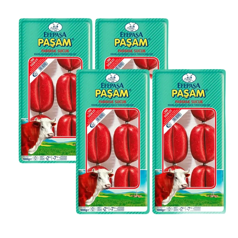 Efepasa Beef Sausage 100% ( Parmak Sucuk ), 1kg