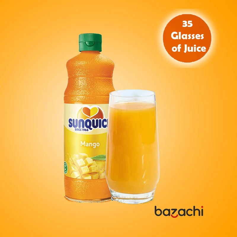 Sunquick Real Mango Fruit Concentrate Bottle, 700ml
