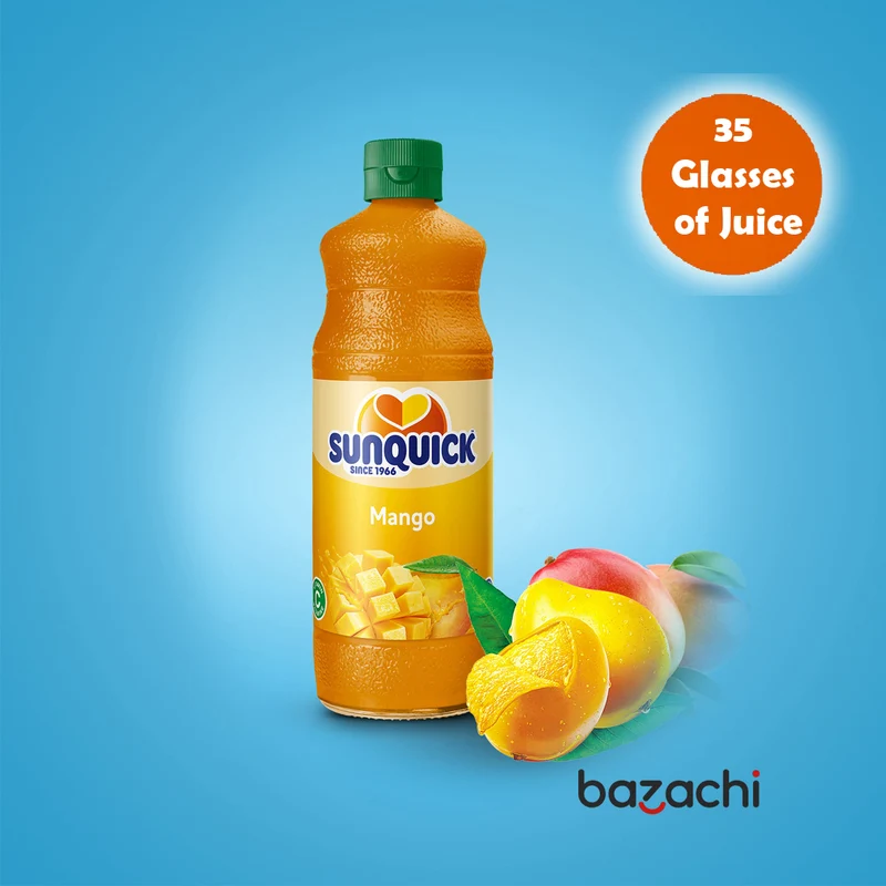 Sunquick Real Mango Fruit Concentrate Bottle, 700ml