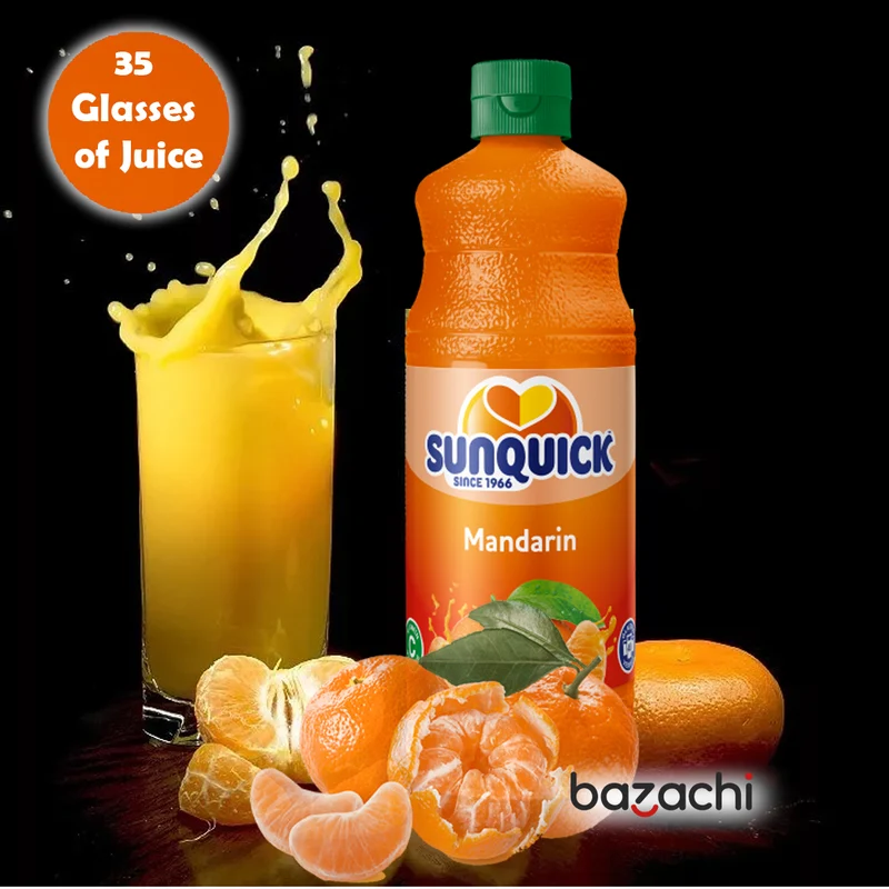 Sunquick Real Mandarin Fruit Concentrate Bottle, 700ml