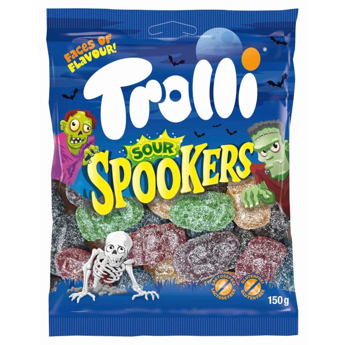Trolli Fruchtgummi Sour Spookers Limited Halloween Edition 150g