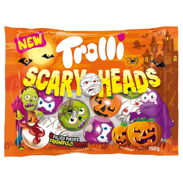 Trolli Fruchtgummi Scary Heads Limited Halloween Edition 150g